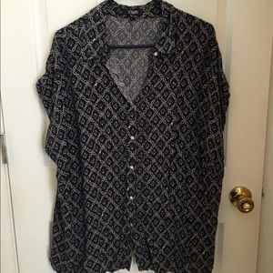 Chaps Short Sleeve Button Down 2X